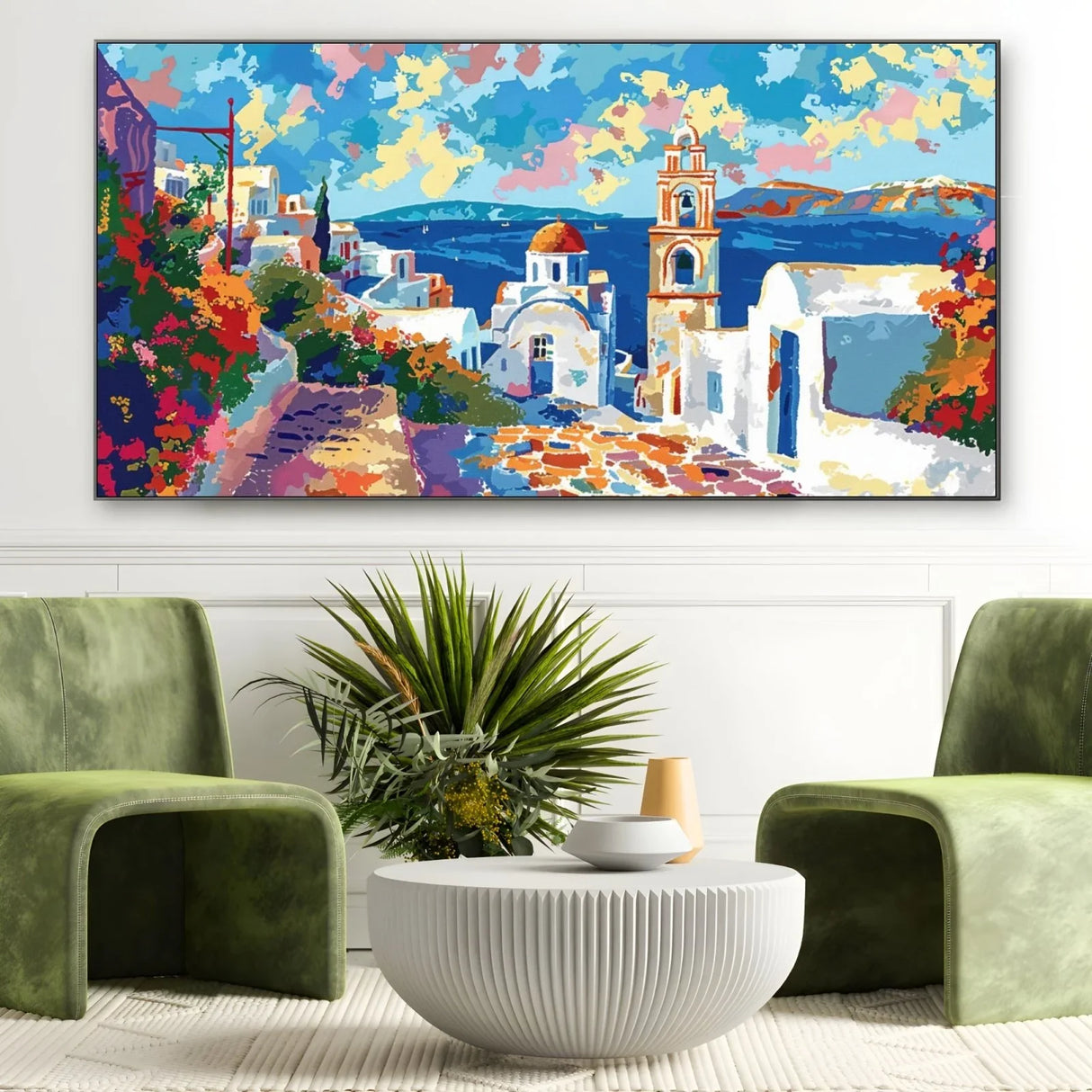 Quadro Stampa su Tela Pace di Santorini, Grecia - CupidoDesign