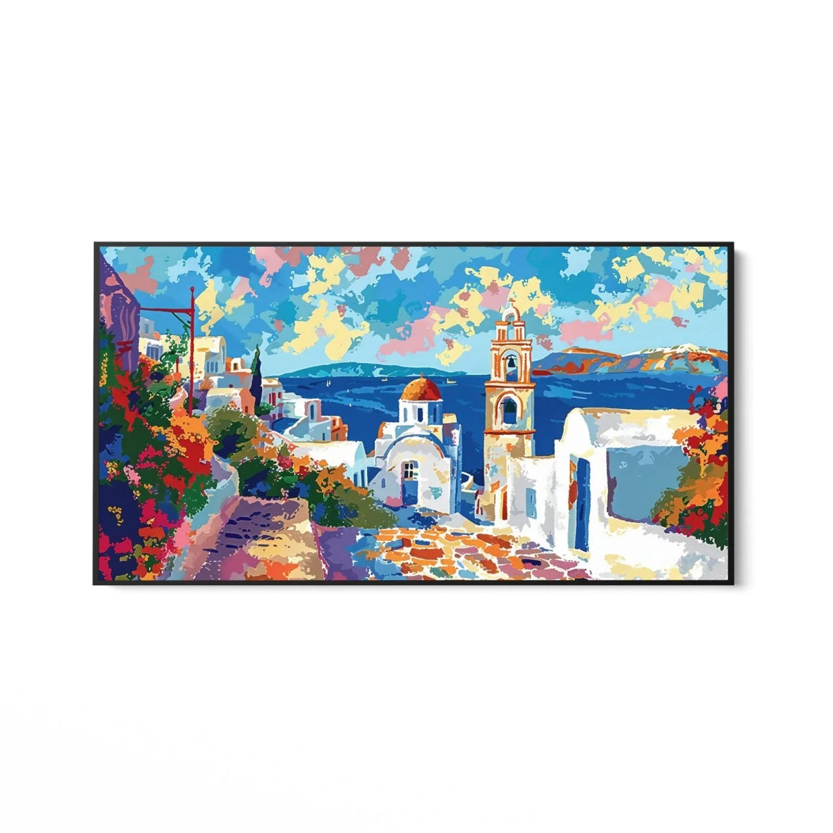 Quadro Stampa su Tela Pace di Santorini, Grecia - CupidoDesign