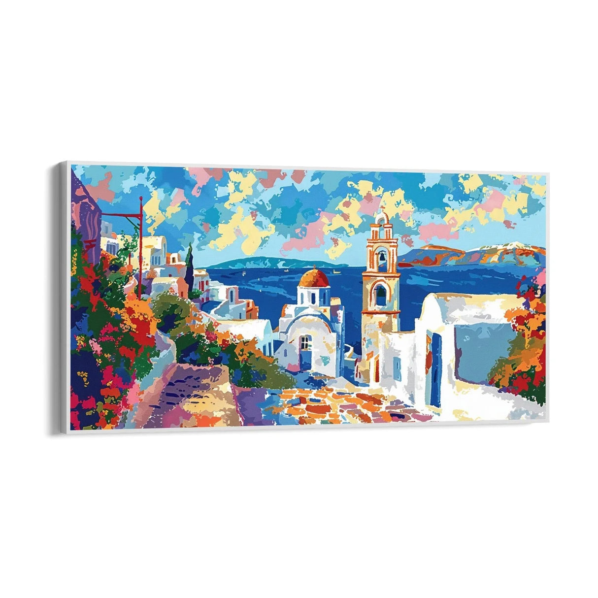 Quadro Stampa su Tela Pace di Santorini, Grecia - CupidoDesign