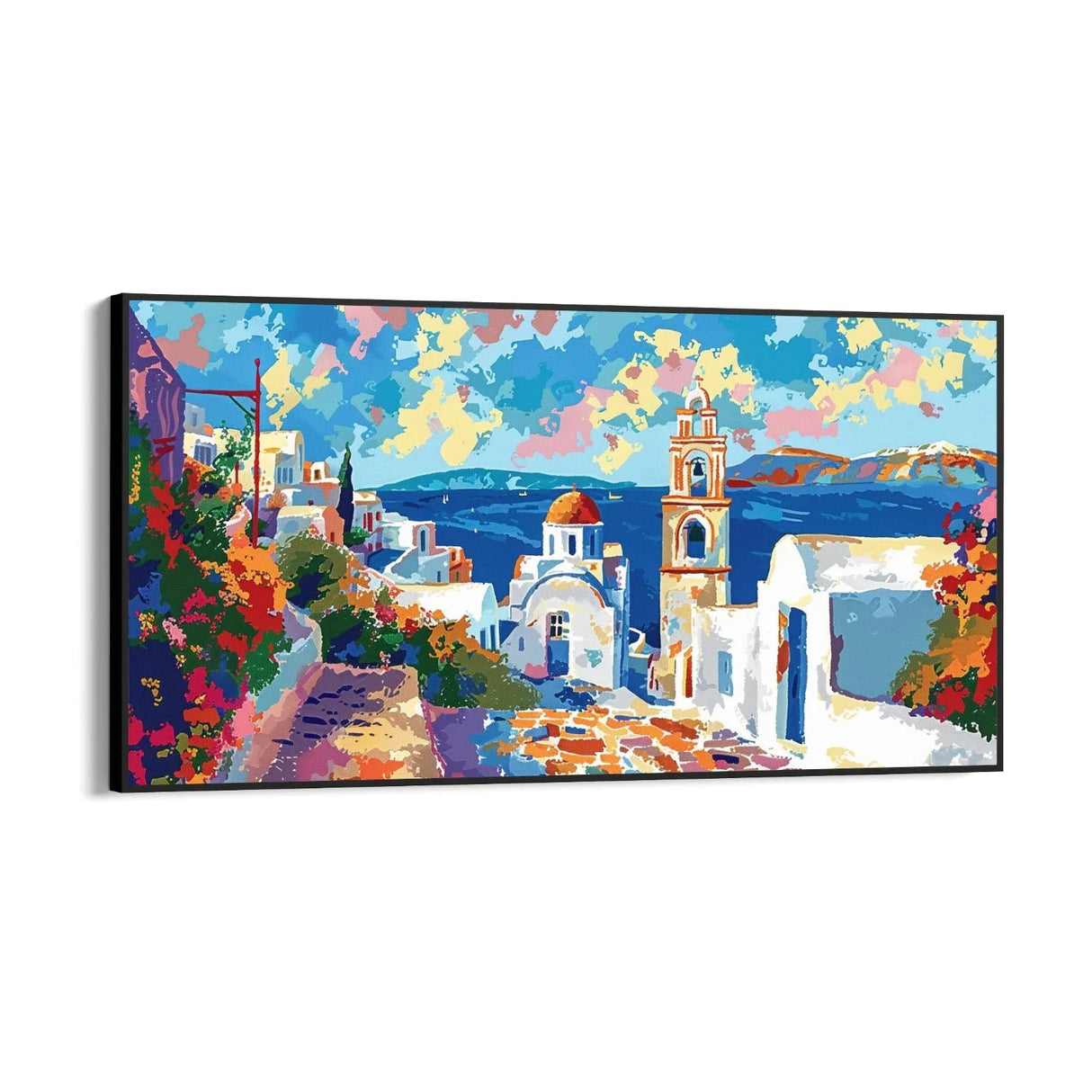 Quadro Stampa su Tela Pace di Santorini, Grecia - CupidoDesign