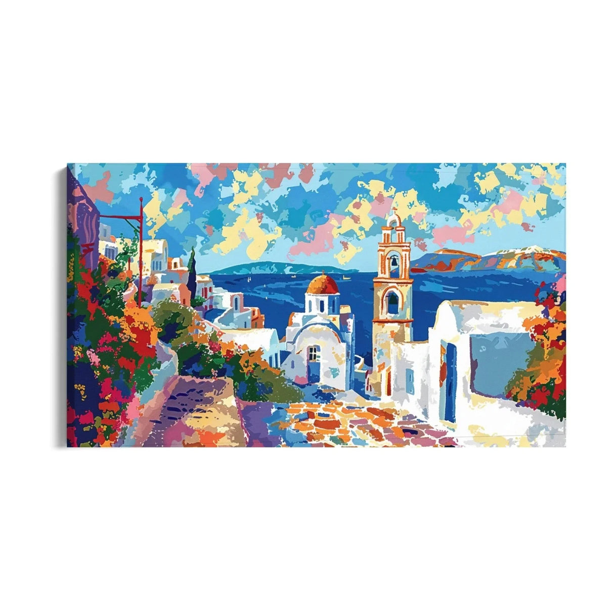 Quadro Stampa su Tela Pace di Santorini, Grecia - CupidoDesign
