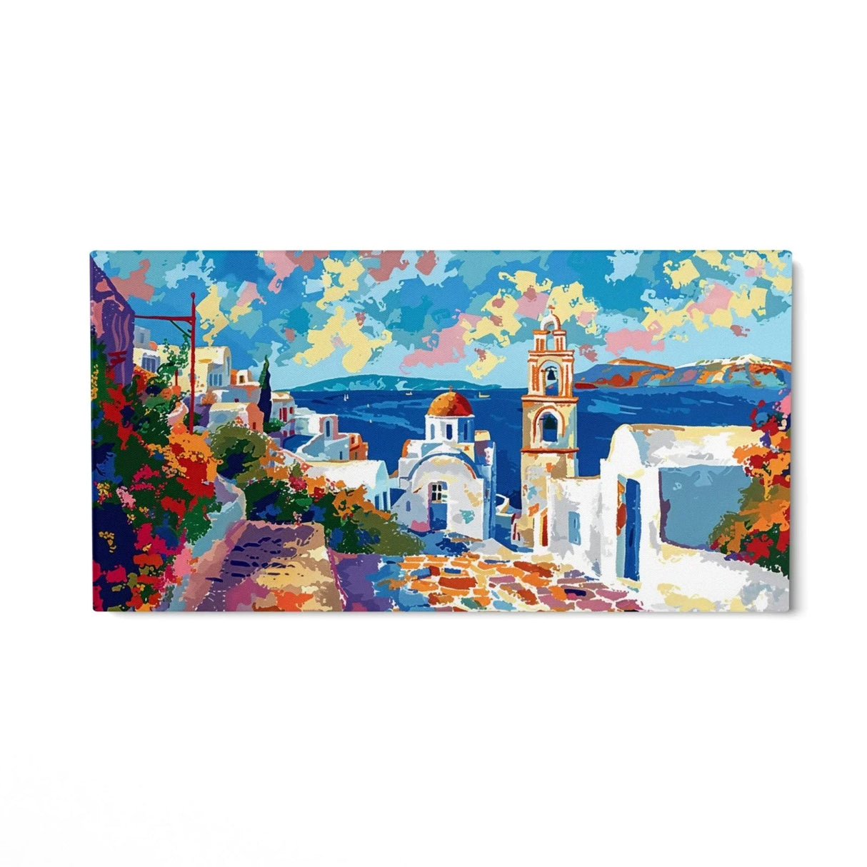 Quadro Stampa su Tela Pace di Santorini, Grecia - CupidoDesign