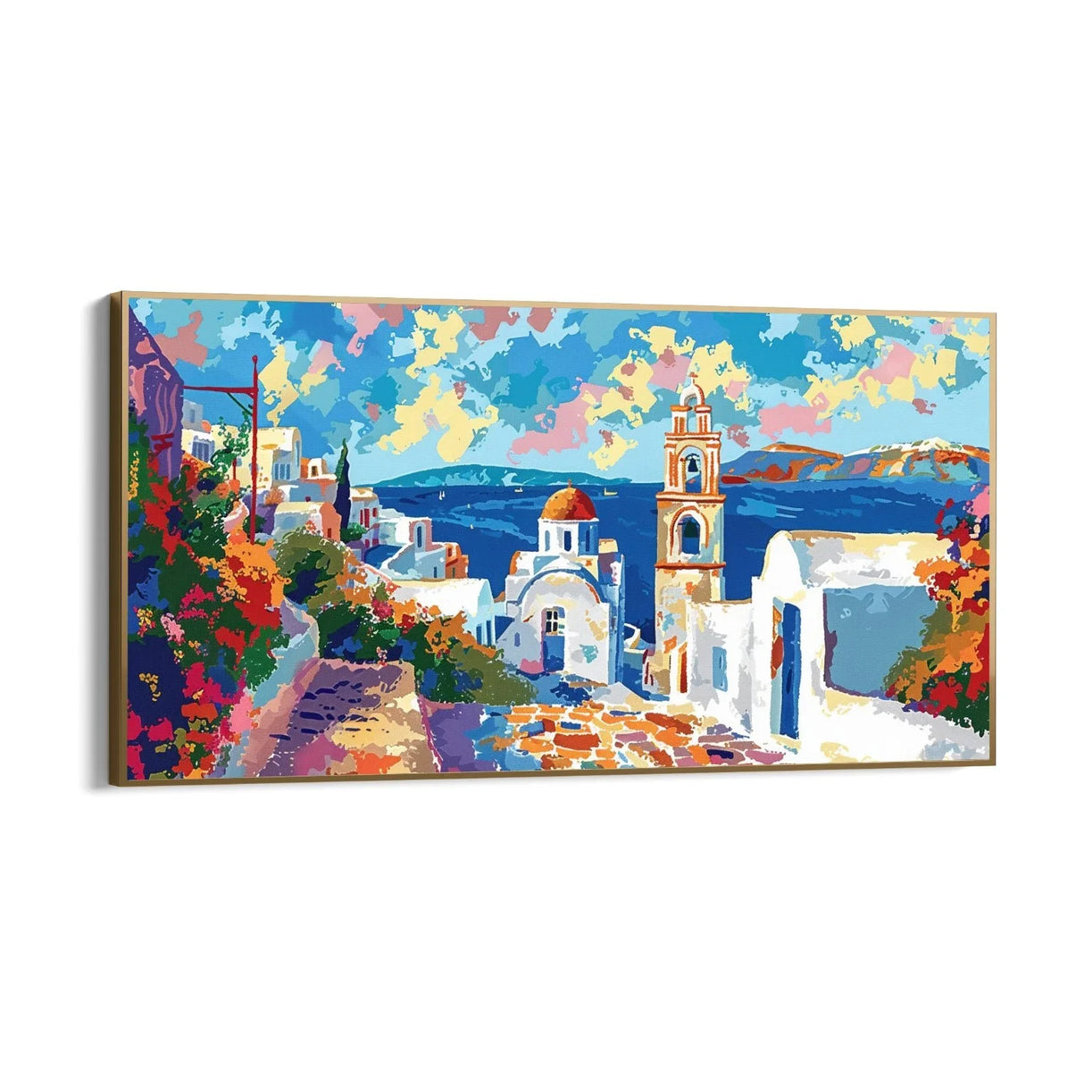 Quadro Stampa su Tela Pace di Santorini, Grecia - CupidoDesign