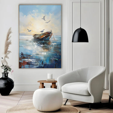 Quadro Stampa su Tela Pacifico Risveglio - CupidoDesign