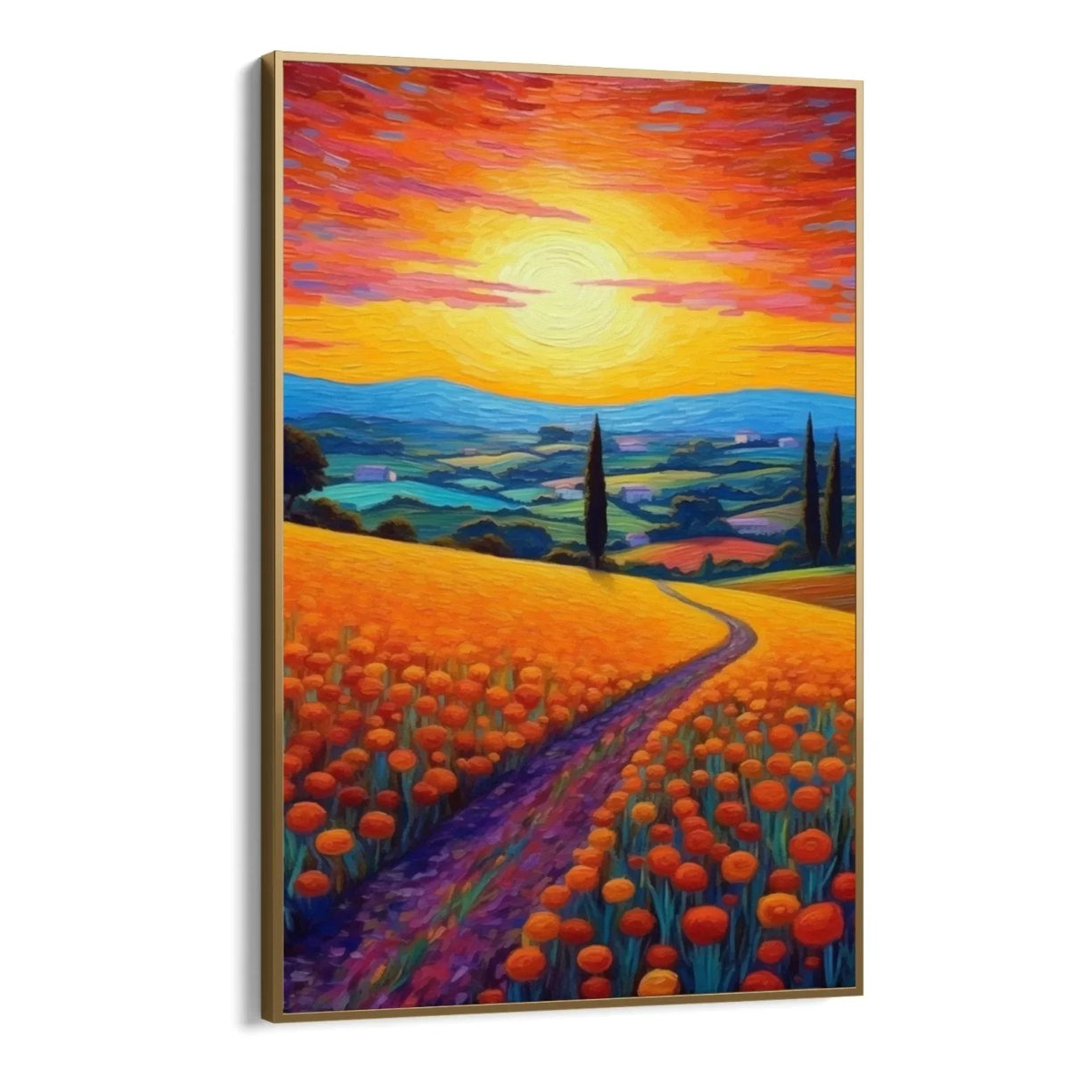 Quadro Stampa su Tela Paesaggio colorato - CupidoDesign