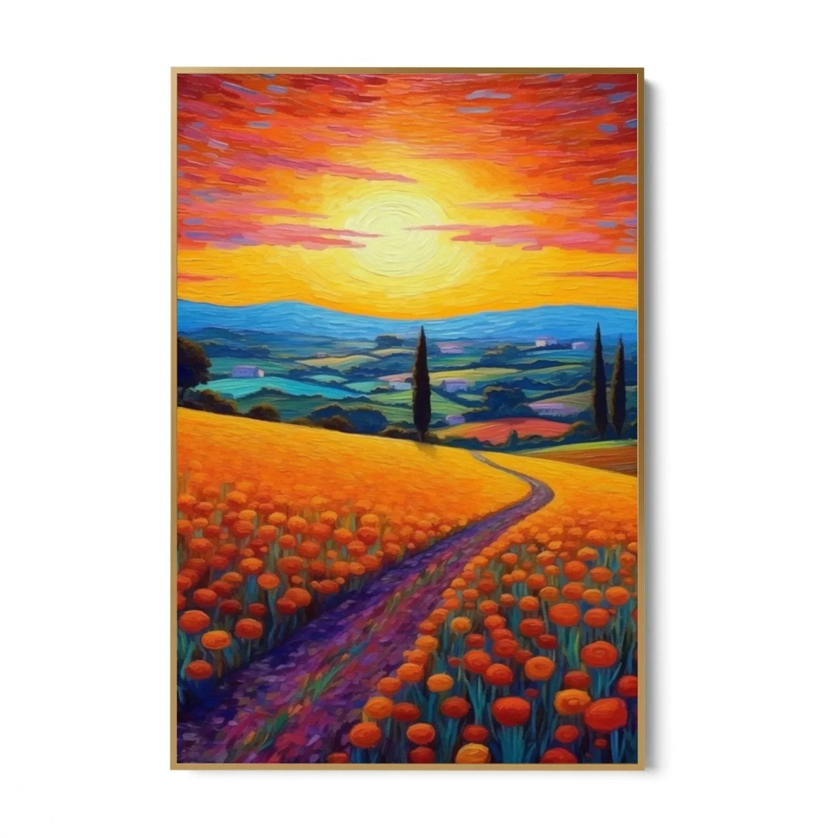 Quadro Stampa su Tela Paesaggio colorato - CupidoDesign