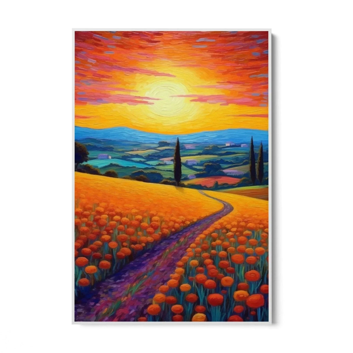 Quadro Stampa su Tela Paesaggio colorato - CupidoDesign