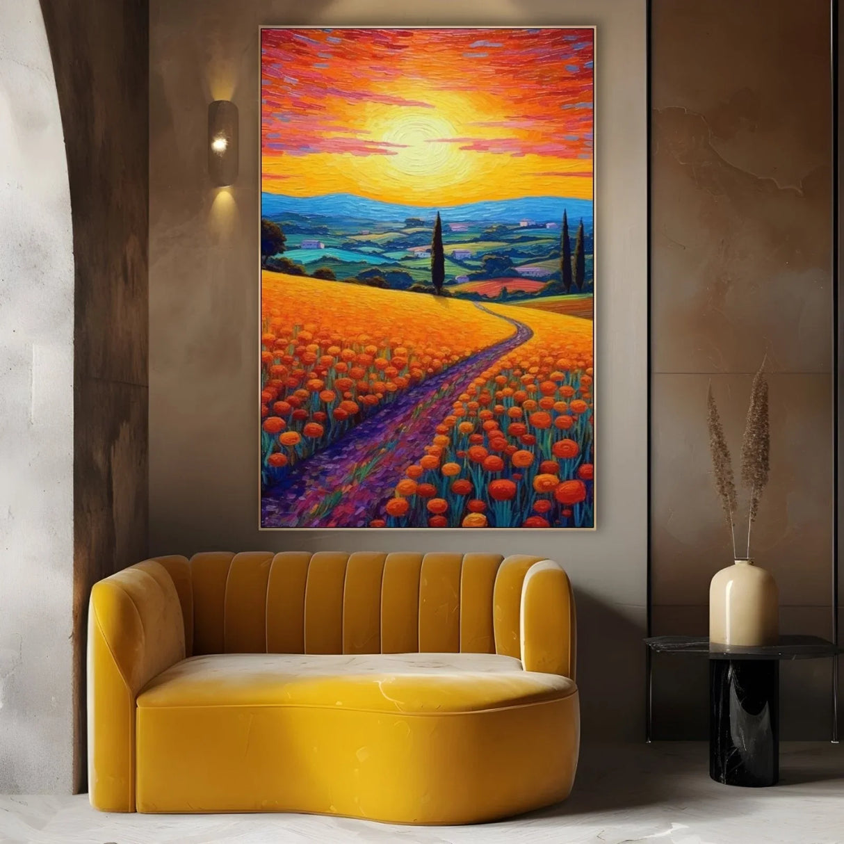 Quadro Stampa su Tela Paesaggio colorato - CupidoDesign