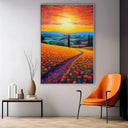Quadro Stampa su Tela Paesaggio colorato - CupidoDesign