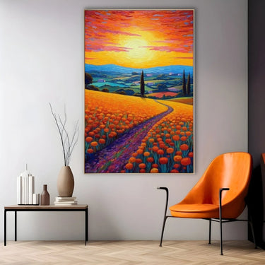 Quadro Stampa su Tela Paesaggio colorato - CupidoDesign