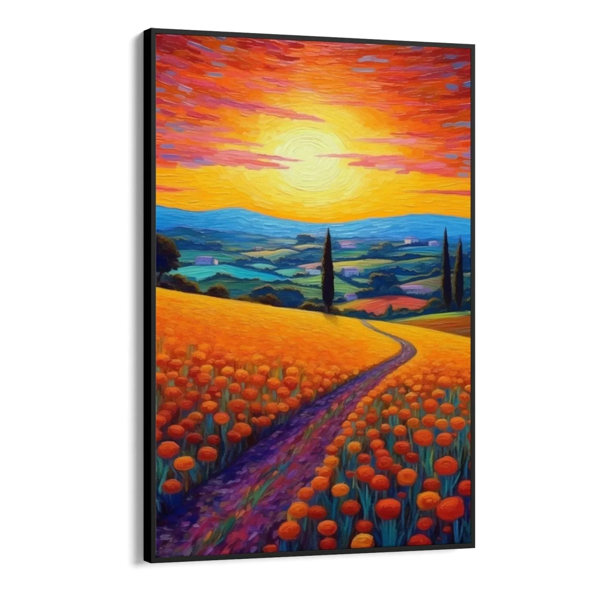 Quadro Stampa su Tela Paesaggio colorato - CupidoDesign