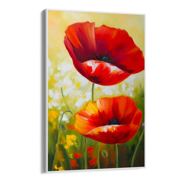 Quadro Stampa su Tela Papaveri Colorati - CupidoDesign