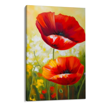 Quadro Stampa su Tela Papaveri Colorati - CupidoDesign