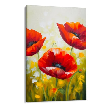 Quadro Stampa su Tela Papaveri Colorati - CupidoDesign