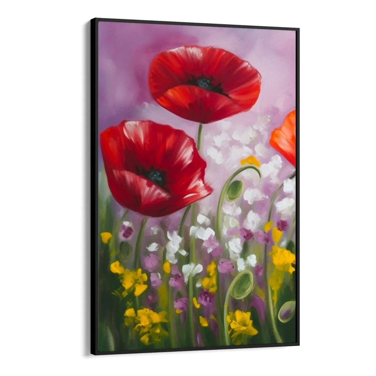 Quadro Stampa su Tela Papaveri Colorati - CupidoDesign