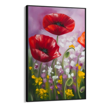 Quadro Stampa su Tela Papaveri Colorati - CupidoDesign
