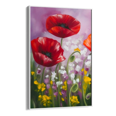 Quadro Stampa su Tela Papaveri Colorati - CupidoDesign