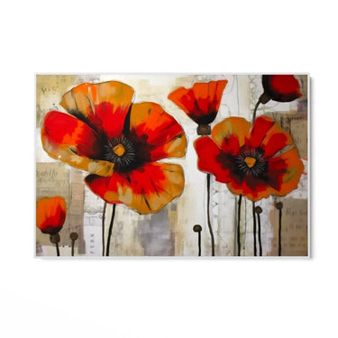 Quadro Stampa su Tela Papaveri nella storia - CupidoDesign