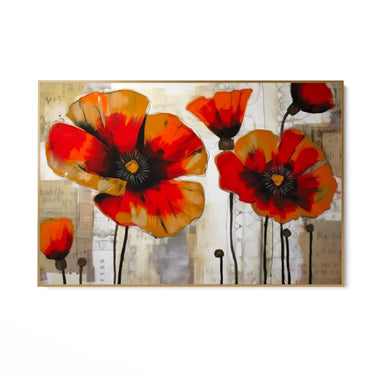 Quadro Stampa su Tela Papaveri nella storia - CupidoDesign