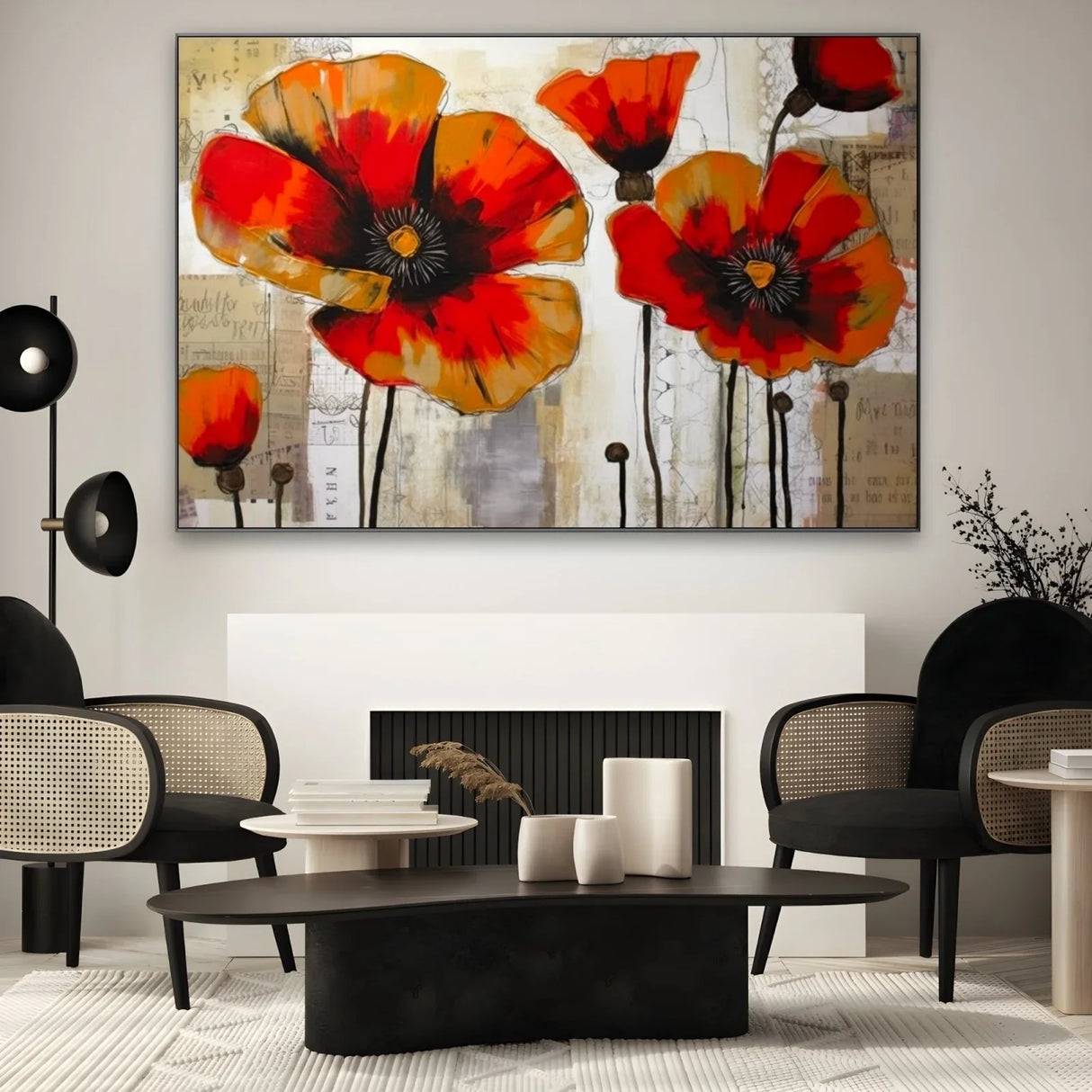 Quadro Stampa su Tela Papaveri nella storia - CupidoDesign