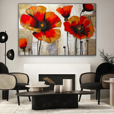 Quadro Stampa su Tela Papaveri nella storia - CupidoDesign