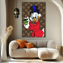 Quadro Stampa su Tela Paperone Graffiti - CupidoDesign