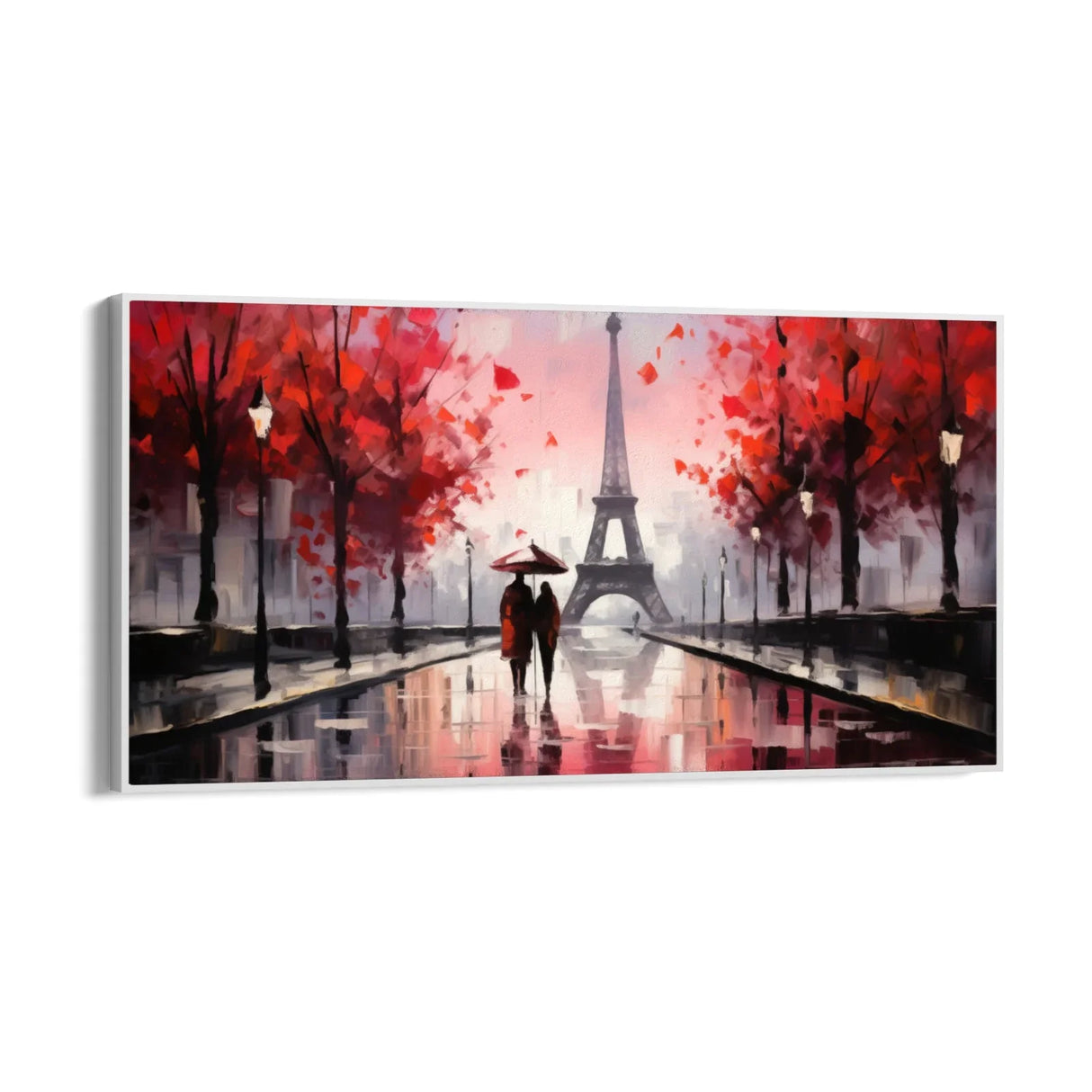 Quadro Stampa su Tela Parigi Coperta dall'Amore - CupidoDesign