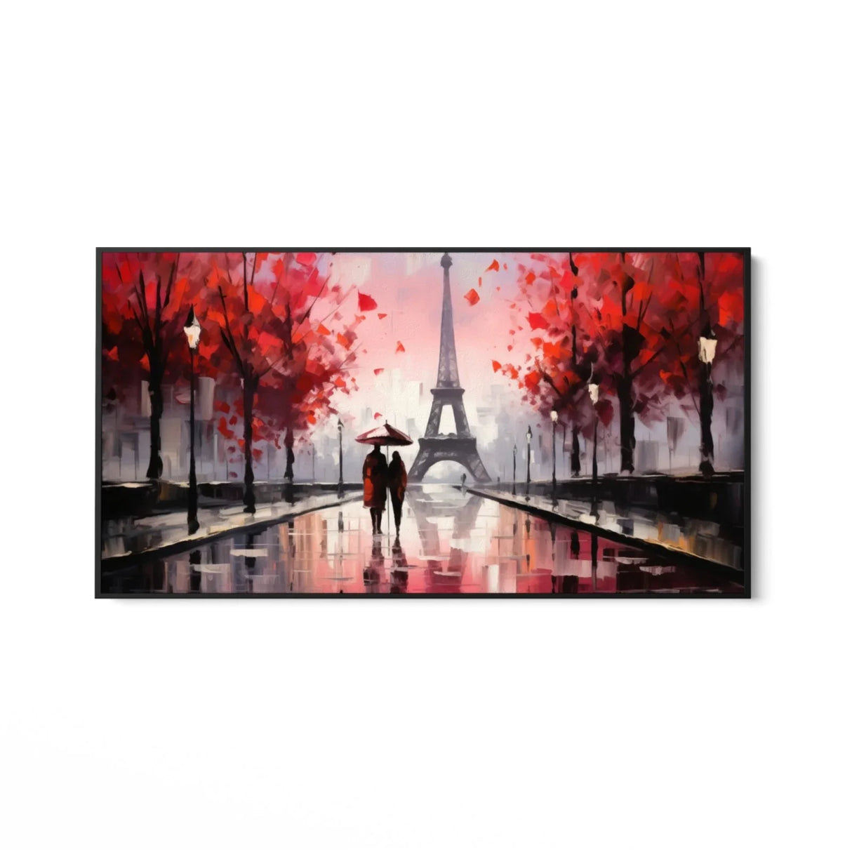 Quadro Stampa su Tela Parigi Coperta dall'Amore - CupidoDesign