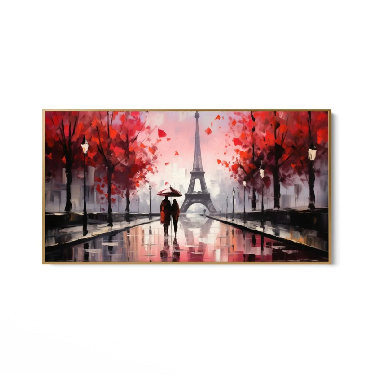 Quadro Stampa su Tela Parigi Coperta dall'Amore - CupidoDesign