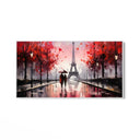 Quadro Stampa su Tela Parigi Coperta dall'Amore - CupidoDesign