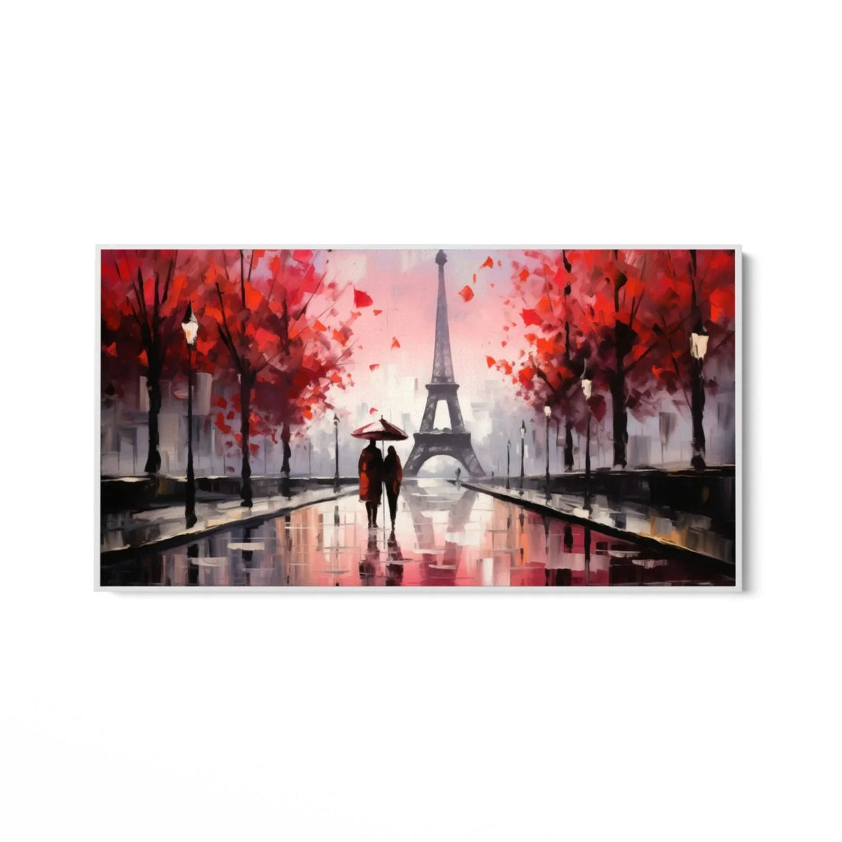 Quadro Stampa su Tela Parigi Coperta dall'Amore - CupidoDesign