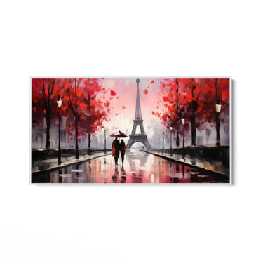 Quadro Stampa su Tela Parigi Coperta dall'Amore - CupidoDesign