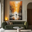 Quadro Stampa su Tela Passeggiata in Autunno - CupidoDesign