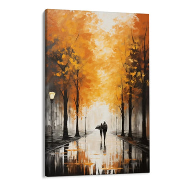 Quadro Stampa su Tela Passeggiata in Autunno - CupidoDesign