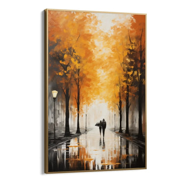 Quadro Stampa su Tela Passeggiata in Autunno - CupidoDesign