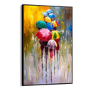Quadro Stampa su Tela Passeggiata sotto la pioggia - CupidoDesign