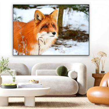 Quadro Stampa su Tela Passi sulla neve Silenziosa - CupidoDesign