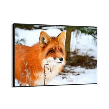 Quadro Stampa su Tela Passi sulla neve Silenziosa - CupidoDesign