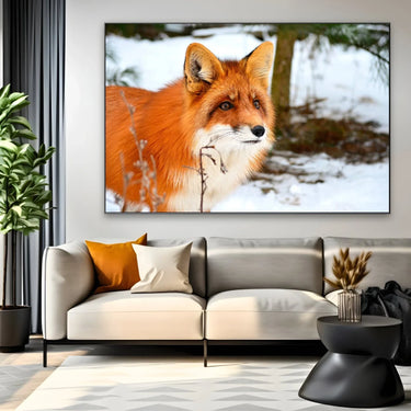 Quadro Stampa su Tela Passi sulla neve Silenziosa - CupidoDesign