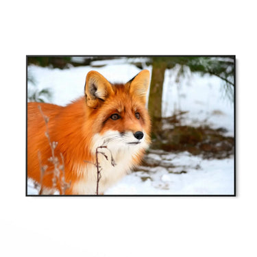 Quadro Stampa su Tela Passi sulla neve Silenziosa - CupidoDesign