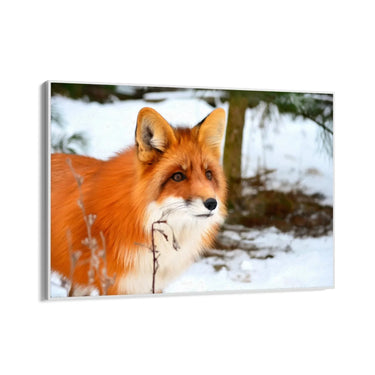 Quadro Stampa su Tela Passi sulla neve Silenziosa - CupidoDesign