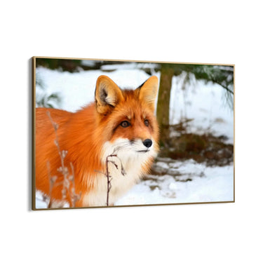 Quadro Stampa su Tela Passi sulla neve Silenziosa - CupidoDesign