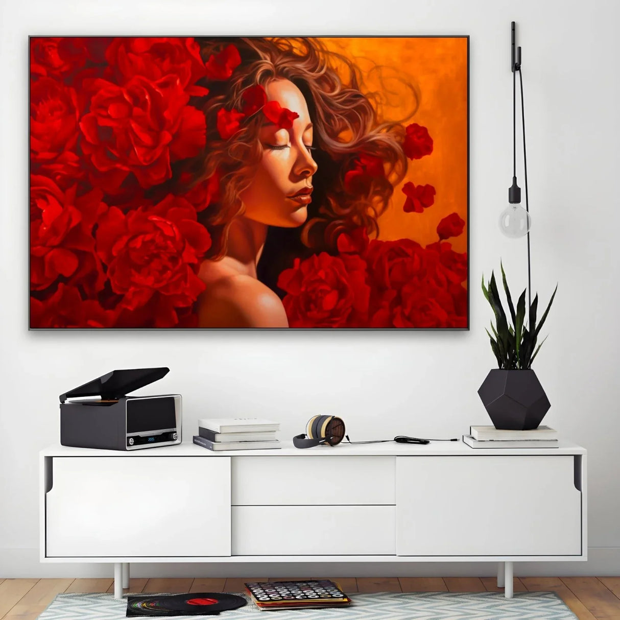 Quadro Stampa su Tela Passione Dorata - CupidoDesign
