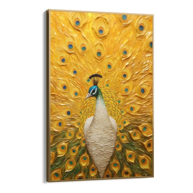 Quadro Stampa su Tela Pavone maestoso - CupidoDesign