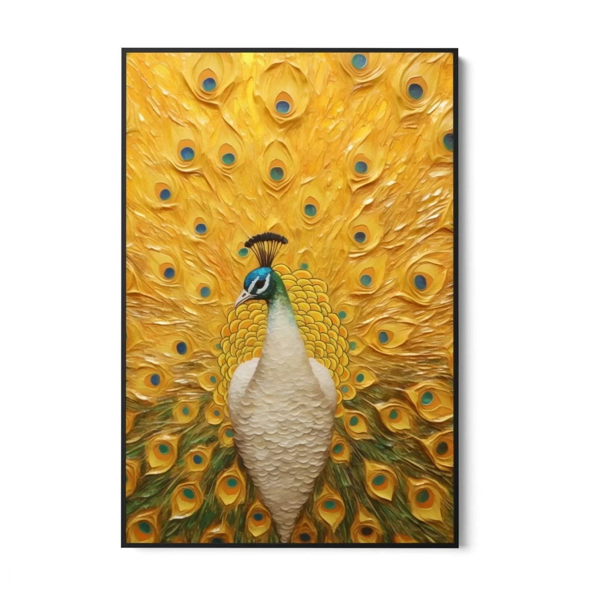 Quadro Stampa su Tela Pavone maestoso - CupidoDesign