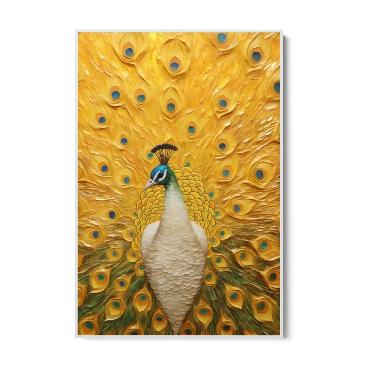 Quadro Stampa su Tela Pavone maestoso - CupidoDesign