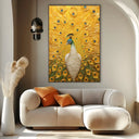 Quadro Stampa su Tela Pavone maestoso - CupidoDesign