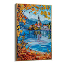 Quadro Stampa su Tela Pensieri su Lago di Bled, Slovenia - CupidoDesign