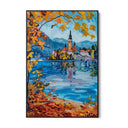 Quadro Stampa su Tela Pensieri su Lago di Bled, Slovenia - CupidoDesign