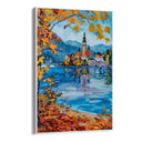 Quadro Stampa su Tela Pensieri su Lago di Bled, Slovenia - CupidoDesign